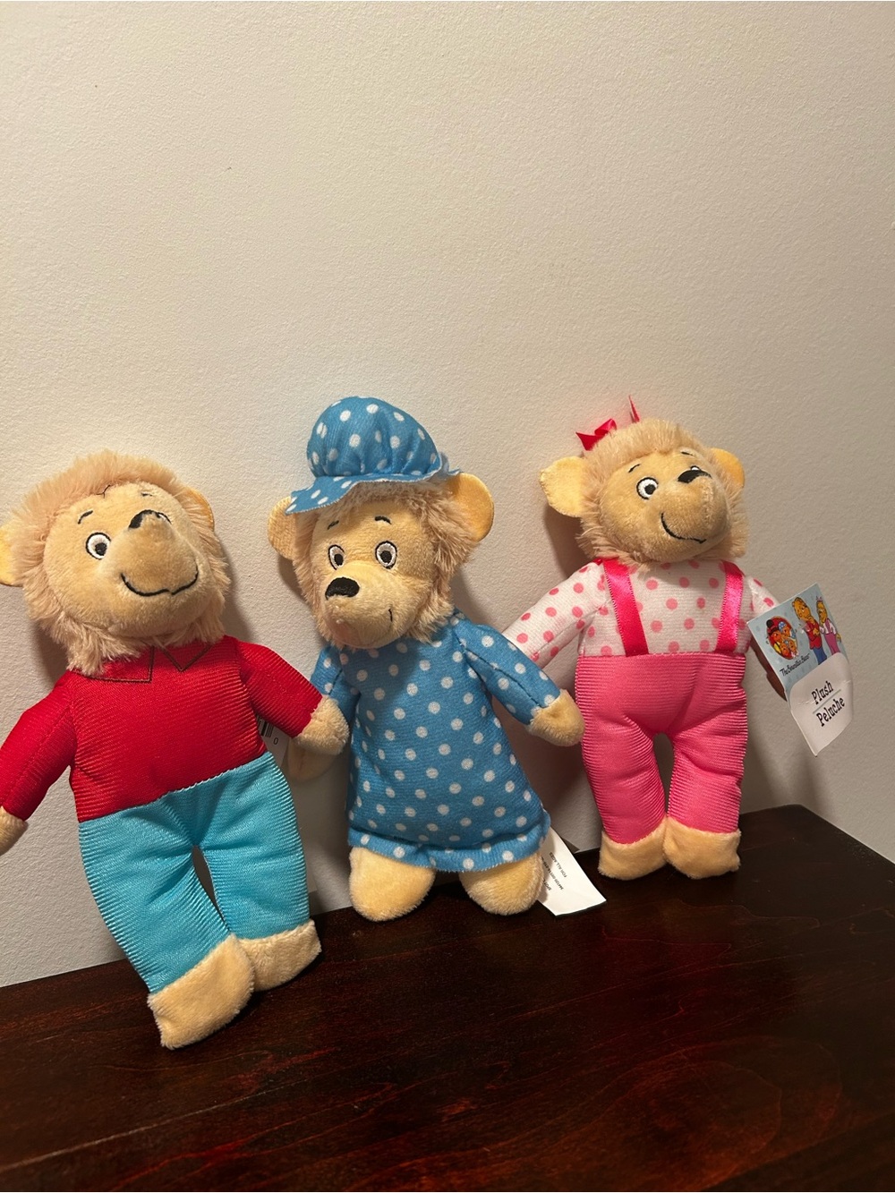 Berenstain Bears Plush Toy Set Brother Mama and Sister Bear PBS Kids